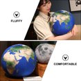 thumbnail image 3 of Shisuyan Plush Ball Pillow Comfortable Stuffed Pillow Simulation Earth Planet Pattern Throw Pillow, 3 of 8