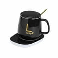 thumbnail image 3 of Esquirla Coffee Warmer and Mug Set for Beverage Coaster 55 degreeC Constant Temperature Smart Beverage Cup Warmer for Kitchen Desk Travel Black, 3 of 8