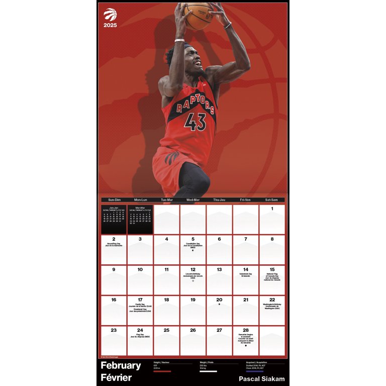 trends-international-2025-nba-toronto-raptors-wall-calendar-walmart-com