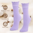thumbnail image 5 of Loritta 7 Pairs Ruffle Socks Womens Crew Socks Casual Cute Frilly Cotton Socks for Women Soft, 5 of 9