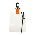 thumbnail image 2 of DYNWAVECA Scuba Diving Write Notebook with Swivel Clip and Pencil Accessories Waterproof Writing Pad for Underwater Communication Orange, 2 of 10