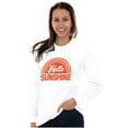 thumbnail image 4 of Hello Sunshine Positive Vibes Beachy Women's Long Sleeve T Shirt Brisco Brands S, 4 of 6