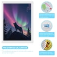 thumbnail image 3 of Diamond Art Kits for Adults, Northern Lights Wolf Silhouette 5D Diamond Painting Kits for Adults Beginners, DIY Full Drill Diamond Painting, Gem Art and Crafts 12x16, 3 of 7