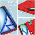 thumbnail image 3 of Allytechgroup iPad Air 11 Inch 2026 2025 2024 Case, Cute Stylish Design Kids Friendly Rugged Kickstand Lightweight Silicone PC Case with Pencil Holder for Apple iPad Air 11 Inch M4 M3 M2, 3 of 8