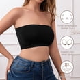 thumbnail image 3 of mdesiwst Women's Summer Tube Top Non-Slip Strapless Bandeau Crop Top Basic Sleeveless Going Out Outfits, 3 of 8