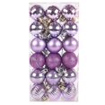 thumbnail image 1 of Visland 36Pcs 4cm Christmas Pendant with Hanging Hole Colorfast Unbreakable Xmas Ornament Accessory Hanging Christmas Tree Decoration Baubles for Party, 1 of 1
