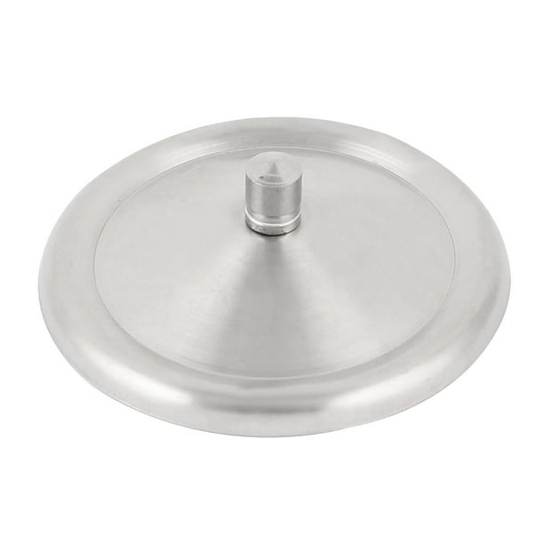 Stainless Steel 9cm Dia Round Design Airtight Drink Mug Cup Lid Cover