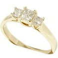 thumbnail image 3 of Pompeii 1ct Three Stone Diamond Ring 14K Yellow Gold (H/I,I1), 3 of 4