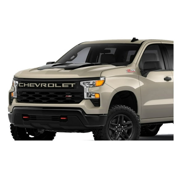 Chevy Silverado Sand Dune Trail Boss Grille Lettering Overlay Decals 2022-2026 GM Licensed