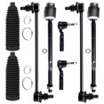 thumbnail image 2 of 6pc Front Inner & Outer Tie Rod Kit With Adjusting Sleeves For Chevy Express, GMC Savana, Yukon By PartsW 2 of 5
