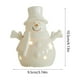 thumbnail image 3 of Herunwer Lighted Ceramic Christmas Tree Snowman Decor Gift Porcelain Ceramic Figurines with Lights for Table Centerpiece Mantel Tabletop Fireplace Xmas Holiday, 3 of 6