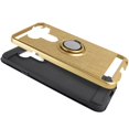 thumbnail image 3 of for 6.4" LG V40 ThinQ Brushed Metal Hybrid Grip Shockproof Ring Kick Stand TPU/Hard Case Gold, 3 of 4