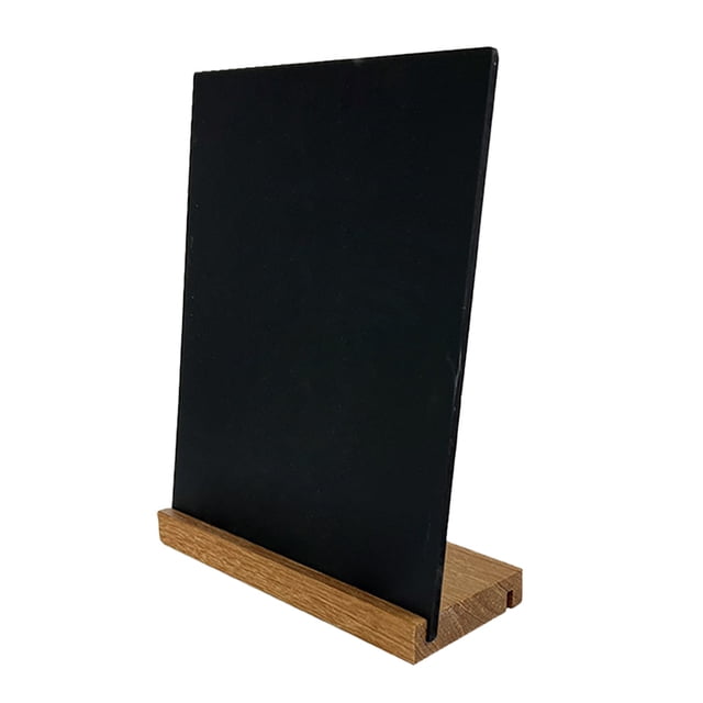 Pizarra reutilizable para mesa, letrero para menú, tablero de exhibición, pizarra pequeña de madera, mini pizarra para mensajes para niños, fiesta del primer día de clases