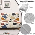 thumbnail image 6 of SCRAWLGOD Color Block Print Sofa Cover Without Armrest for Dogs Soft Stretch Sofa Slipcover Washable 1 Piece Couch Cover for 3 Cushion Couch, 6 of 9