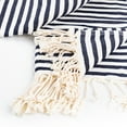 thumbnail image 4 of Striped Beach Towels | 100% Turkish Cotton | Soft & Quick Dry-Navy Blue, 4 of 10