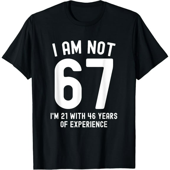 Funny 67th Birthday Shirts Men Women Vintage 67 Year Old T-Shirt100% cotton