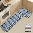 thumbnail image 3 of Blue and White Kitchen Rugs Sets of 2 Non Slip Washable Kitchen Mats for Floor Navy Abstract Kitchen Rug Floor Mat Carpet for Hallway, Laundry, Sink, Entryway, Bathroom, 3 of 5