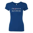 thumbnail image 2 of Donâ€™t Let Friends ALone Awareness Womens Slim Fit Junior Tee, Royal, X-Large, 2 of 3
