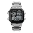 thumbnail image 1 of Reloj Skmei Impermeable Luminoso Para Hombre Color De La Correa Plateado, 1 of 5