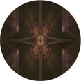 thumbnail image 1 of Ahgly Company Machine Washable Indoor Round Transitional Midnight Gray Area Rugs, 3' Round, 1 of 7
