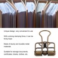 thumbnail image 3 of Small Binder Clips, Hollow Easy To Use Powerful Clamping Force Durable Metal Paper Clamps  For School, 3 of 8