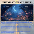 thumbnail image 3 of 1 Pcs 2D Flat License Plate Covers & Frames, Enchanted Forest at Night For Decorative Front, Waterproof For Decoration Aluminum License Plate Covers & Frames Cover For Men Women, 12" X 6", 3 of 7