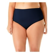 Anne Cole Womens Plus Convertible High Waist Swim Bottom Separates