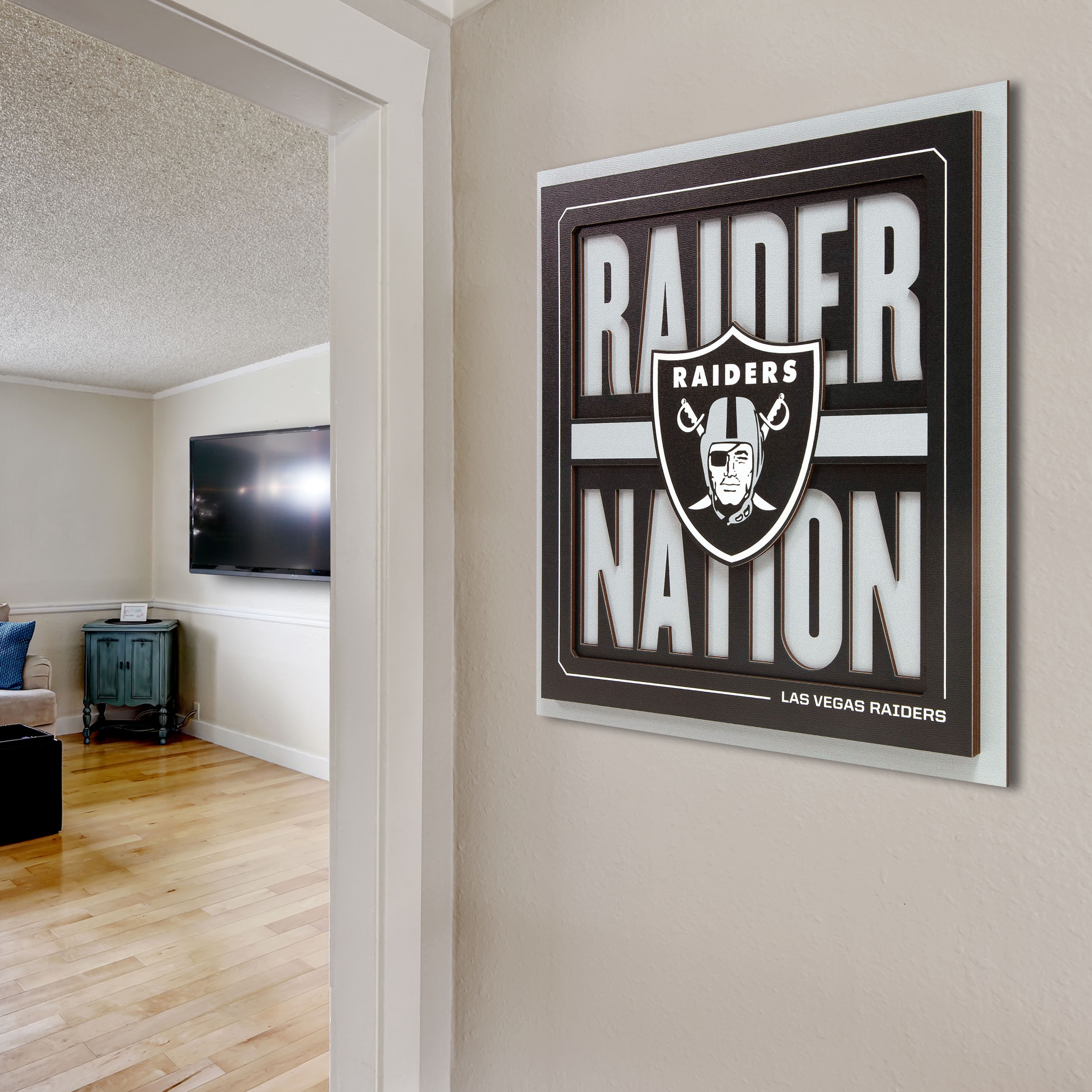 IDNA Las Vegas Raiders 12" x 12" Slogan Series 3D Wall Art