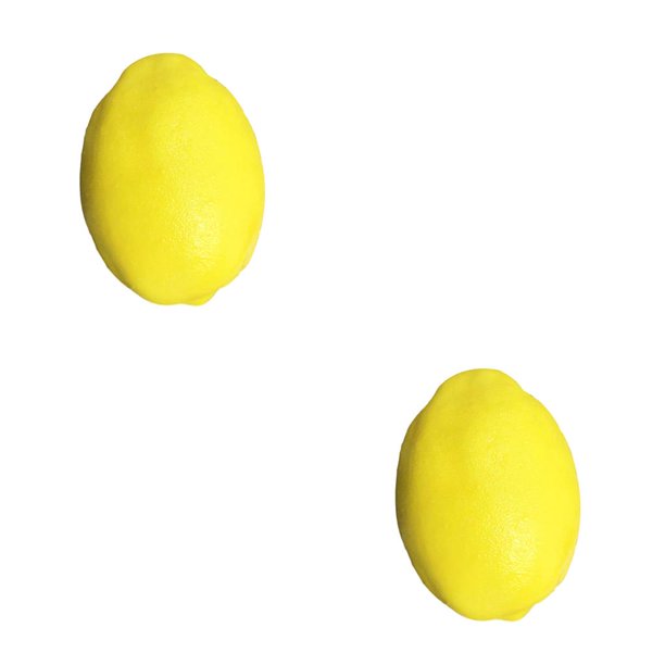 Naiovety Artificial Lemon Foam Decorative Fruit Fake Reusable Basket Prop Toy Home Decoration Educational Performance Atmospheres Amarillo 9.6 cm 2piezas Naiovety CBP134511