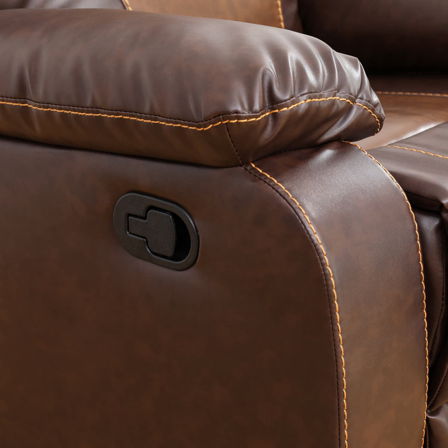 Bonded Leather Unit Sofa Chair - Modern Sofa with Intelligent Functions, Solid Wood Frame, and High-Quality Sponge for Living Room