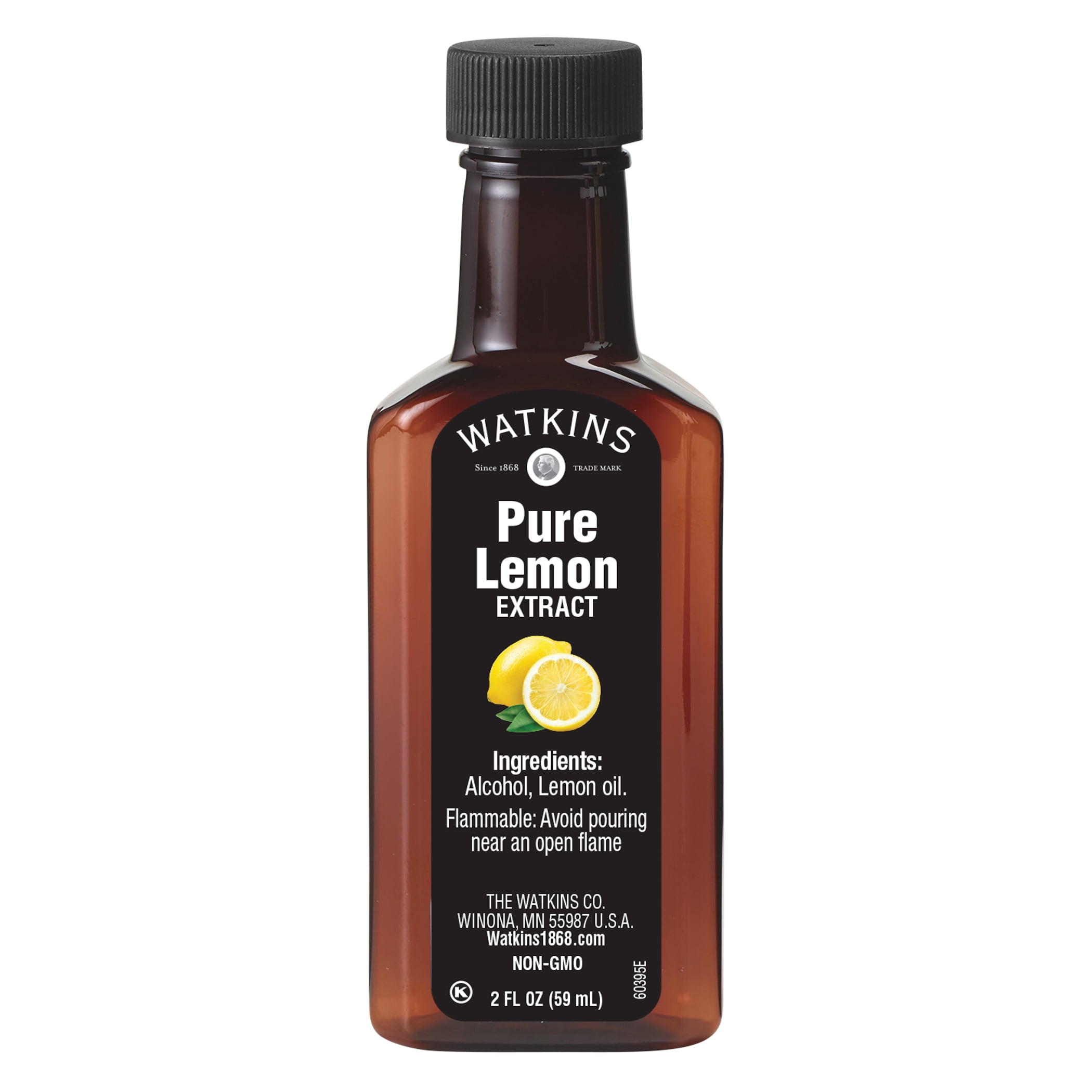 2 pack) Watkins Pure Lemon Extract, 2 fl oz (Liquid, Ambient