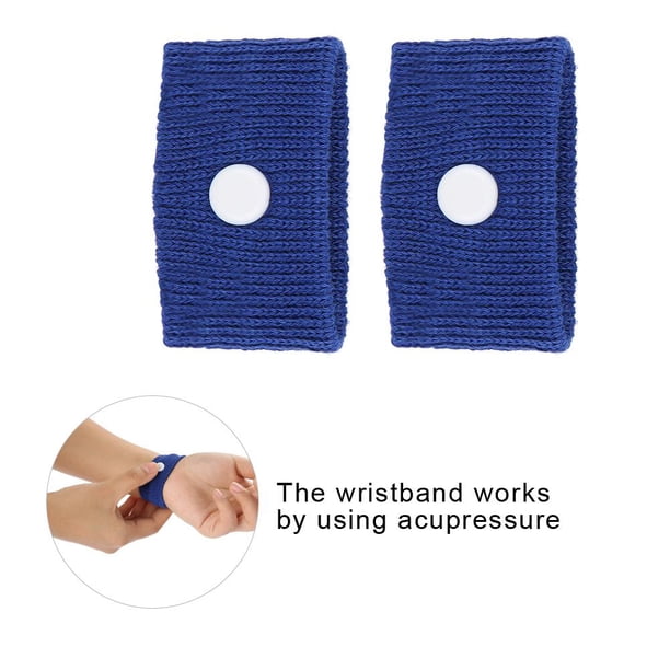 Salmue Pulsera Anti-repugnante para el Bus, 5 Colores para mareos/mareos/náuseas matutinas, Pulsera Ajustable contra Las náuseas, fortalece la inmunidad(Azul) Ecomeon no