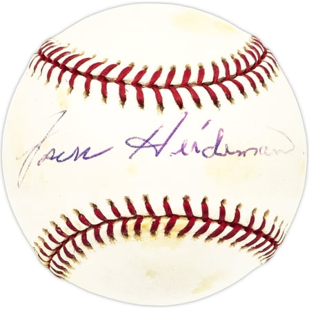 Jack Heidemann Autographed Official MLB Baseball Cleveland Indians, New York Mets SKU #229689