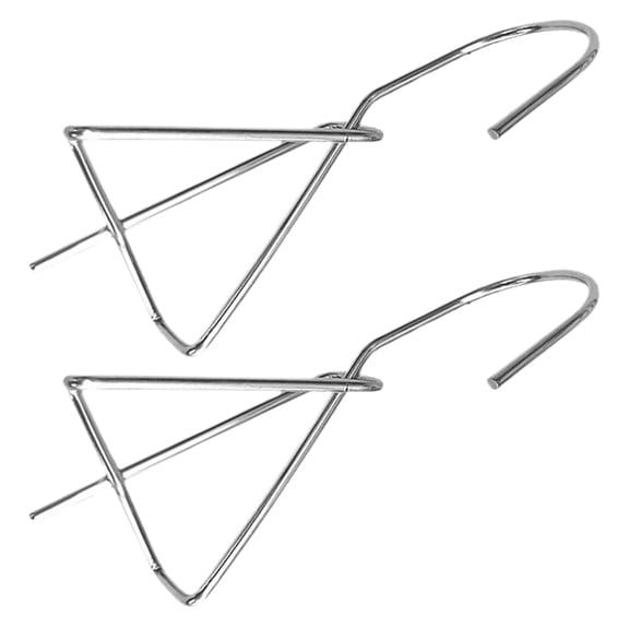 FOMIYES Set of 2 Heavy Duty Stainless Steel Hanging Hooks for Pots, Ideal for Balcony, Indoor Garden and Kitchen Use