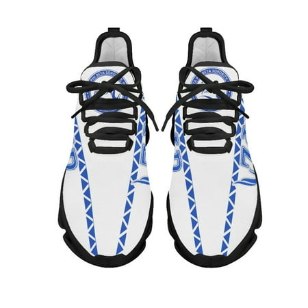 

Zeta Phi Beta Women s Sneakers Round Toe Flats for Female Personalized Design Lightweight Mesh Shoes Outdoor Travel Footwear