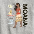 thumbnail image 3 of Disney - Moana Voyager Powerful Strong - Toddler & Youth Crewneck Fleece Sweatshirt, 3 of 5