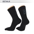 thumbnail image 4 of Calcetines de ciclismo Unique Bargains, transpirables, absorbentes de sudor, anti-fricción, negros, tamaño L, 1 par, número 3, 4 of 6
