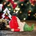 thumbnail image 3 of Christmas Gnome Statue, Yoga Dwarf Decor, Faceless Old Man Doll Crafts Creationary Home Desktop Sitting Decoration for Indoor Outdoor Christmas Gift, Resin, 3 of 6