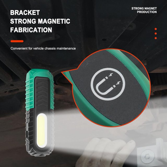 Lámpara COB LED Linterna plegable Reparación de automóviles para acampar Luces de inspección de emergencia