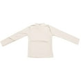 thumbnail image 4 of Crossover Turtleneck Women's High Stretch Turtle Neck Bottoming Pullover Tops Color: Beige Size: XXXL (5), 4 of 4