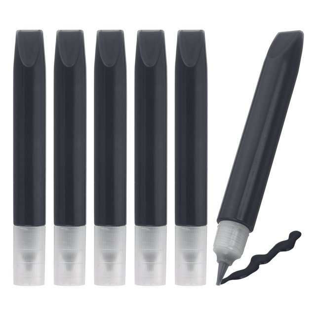 Juego de 6 bolígrafos de pintura para atrapa luz, bolígrafos de pintura negra de 10 ml cada uno, kit de arte para ventanas de pintura en vidrio para manualidades de pigmento.