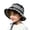 Black, variant on Kid Lorna Murray Hat, Reversible Straw Pleated Sun Hat, Wide Brim Foldable Casual Outdoor Beach Sun Hat for Summer