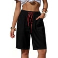 thumbnail image 2 of yillto Womens Shorts Lightweight Long Shorts for Women Casual 5 Inch Summer Loose Shorts with Pockets, 2 of 7