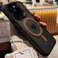 thumbnail image 1 of New Bicolor Matte Frosted Magnetic Phone Case For iPhone 16 15 14 Plus 13 12 11 Pro Max Translucent Shockproof Bumper Hard Cover, 1 of 5