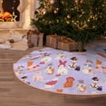 thumbnail image 5 of Balery Fashionable Cats Printed Christmas Tree Skirt , Merry Christmas Party Christmas Tree Decoration,Adjustable Tree Skirt-36", 5 of 6
