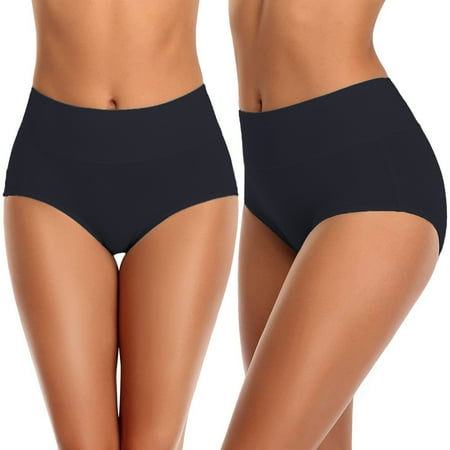 Ukumplol Panties for Women Womens Underwear Underpants for Women s High Waist Hip Plus Size Pure Postpartum Abdomen Briefs Womens Panties Black 5XL