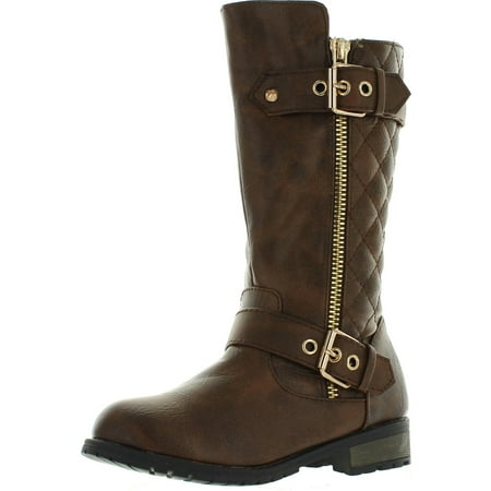 Ride Kids Snowboard Boots - Link Girls Mango-21K New Knee High Flat Riding Boots Shoes