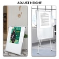 thumbnail image 5 of Happydeer Office Bulletin Board, Tripod Writing Board with Paper Clamp And Pen, Single-sided Foldable Magnetic Smooth Writing Surface Adjustable Height Whiteboard with Non-slip Rubber Pad, 5 of 6