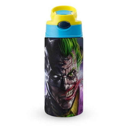 

JOker Small Water Bottle for Kid 12oz Insulated Bottles with Straw Lid Stainless Steel Tumbler Vacuum Cup Thermal Bottles