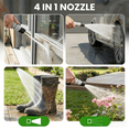 thumbnail image 5 of EasyWox Cordless Electric Pressure Washer, Foldable Portable, 3.2 gal Tank, 290 PSI, 4-in-1 Nozzle, Type-C Charging for Camping Car Bike Pet Garden, 5 of 12